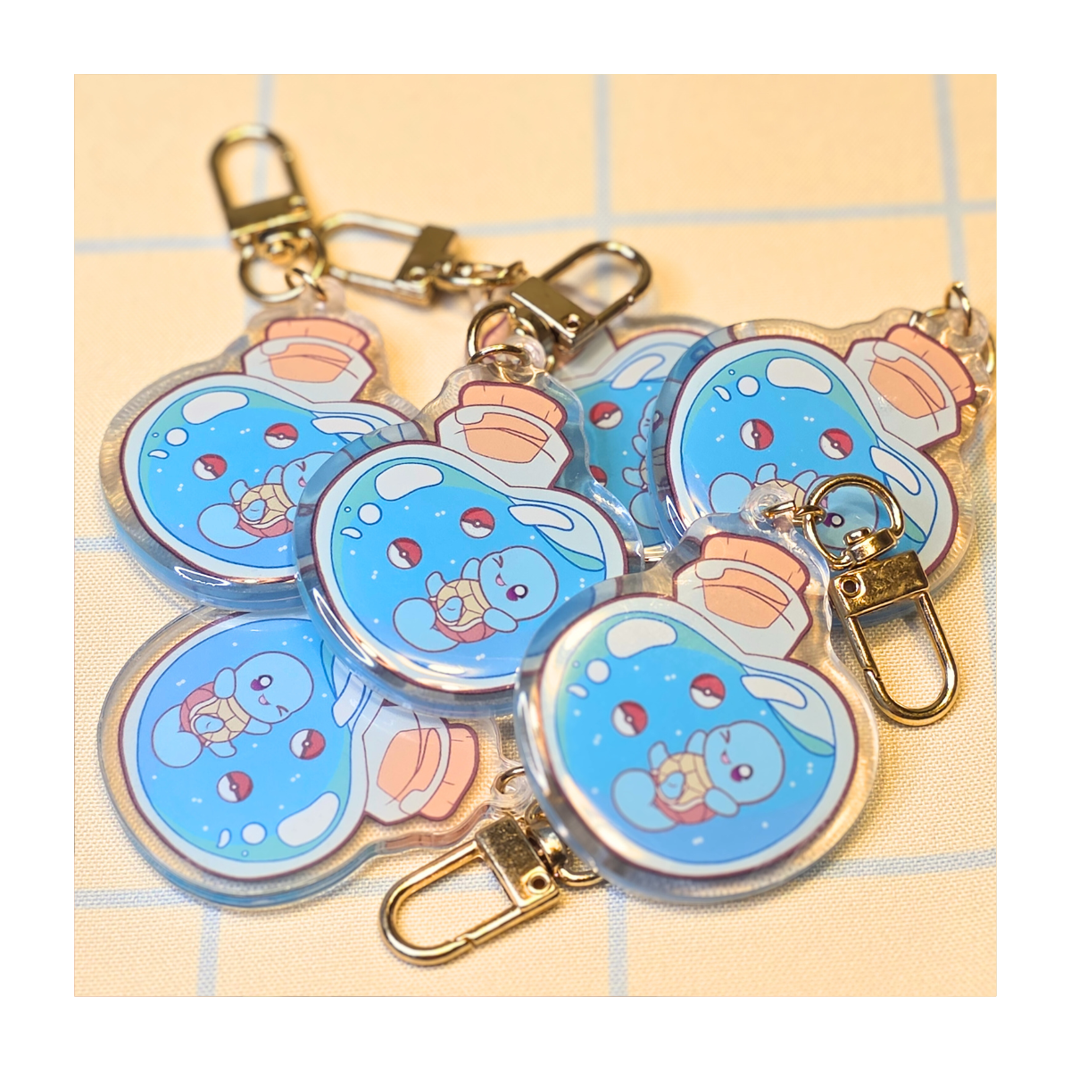 Squirtle Potion Bottle Keychain