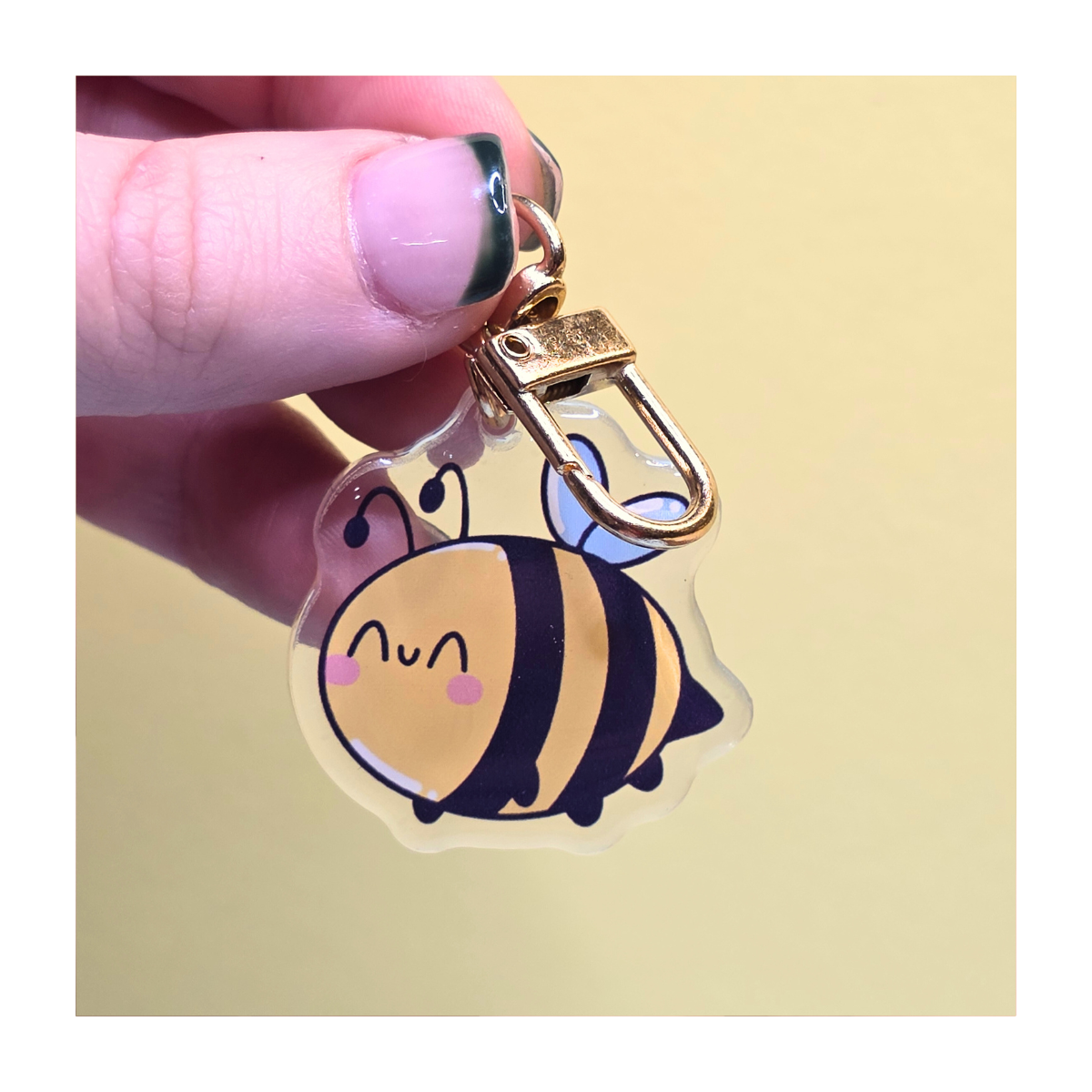 Happy Bee Keychain