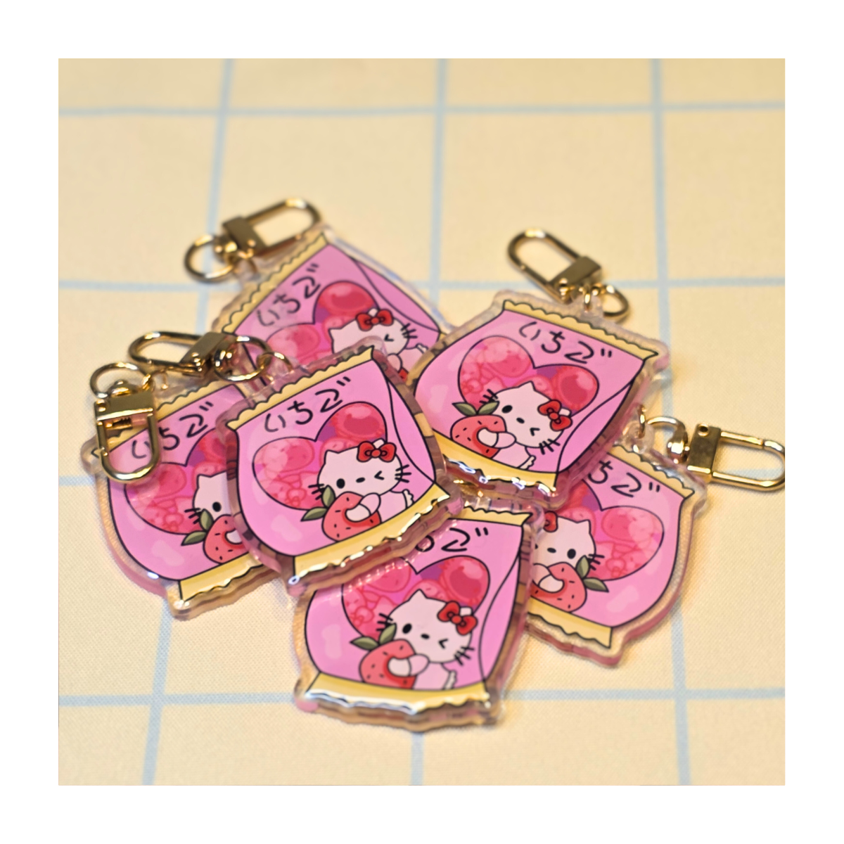 Hello Kitty Gummies Acrylic Keychains