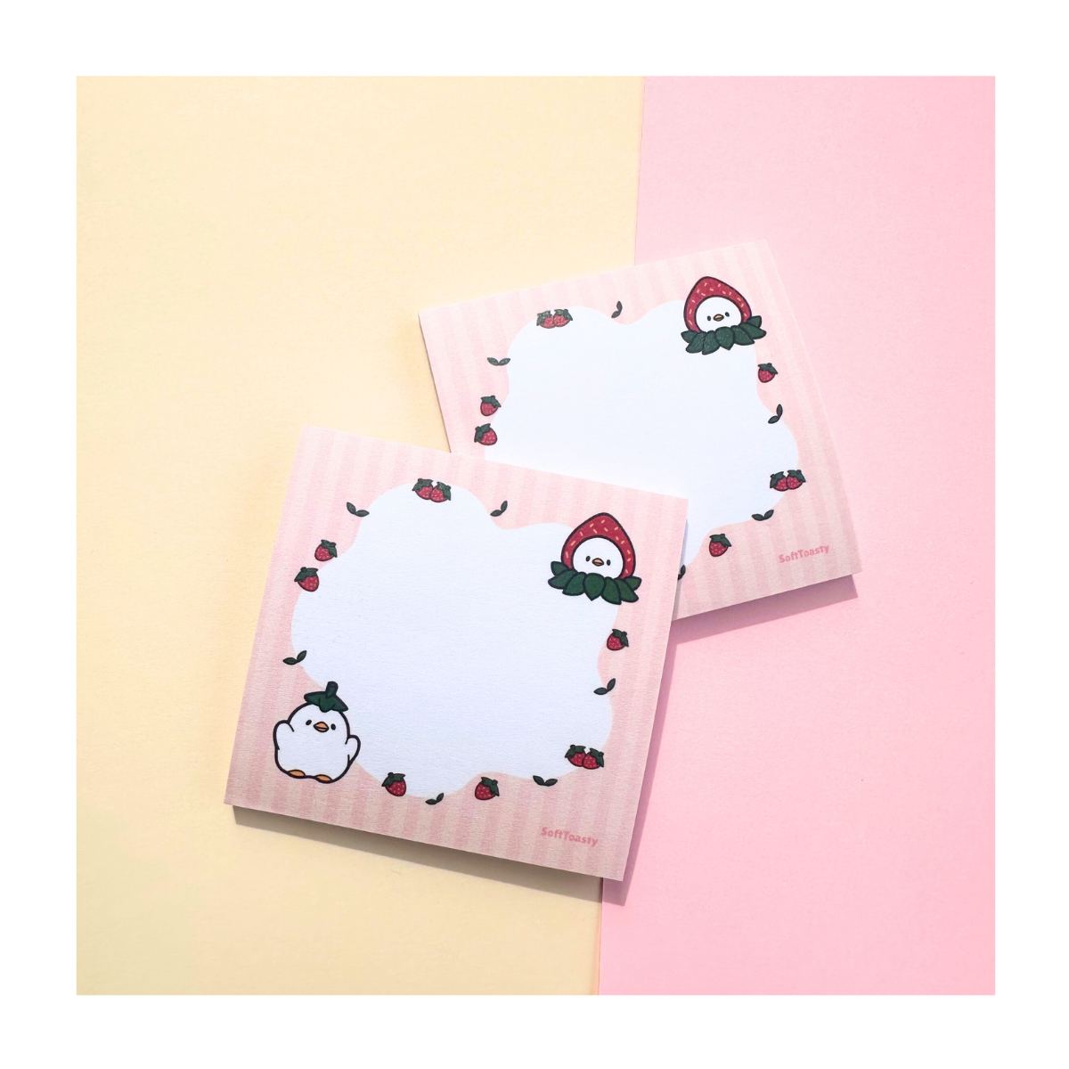 Strawberry Duck Sticky Notes