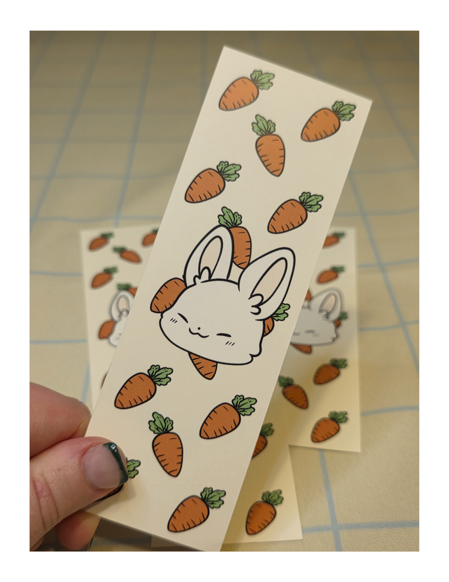 Bun Bun and Carrots Bookmark