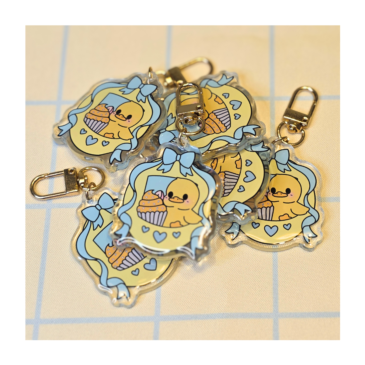 Duckie Tamagotchi Acrylic Keychain