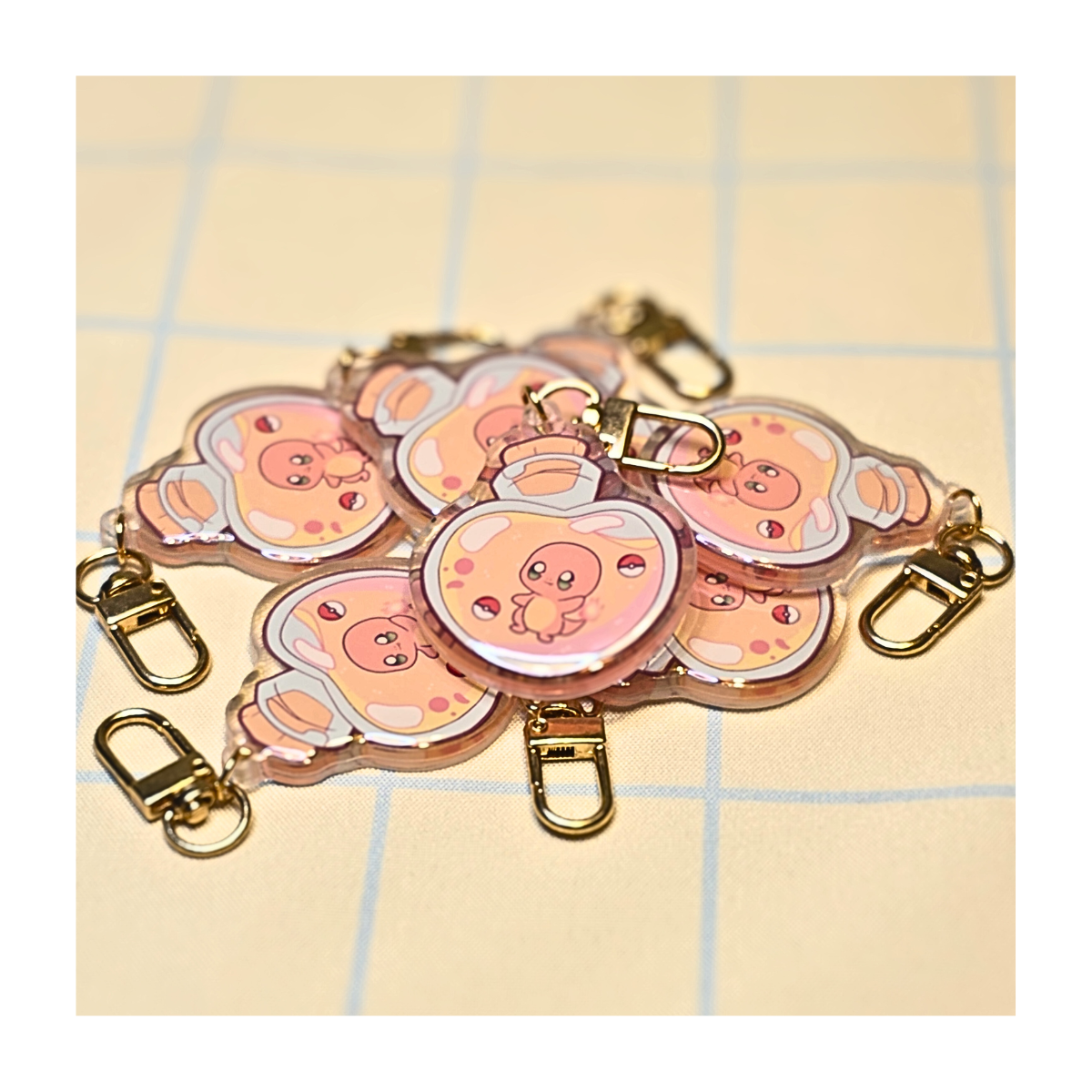 Charmander Potion Bottle Acrylic Keychain