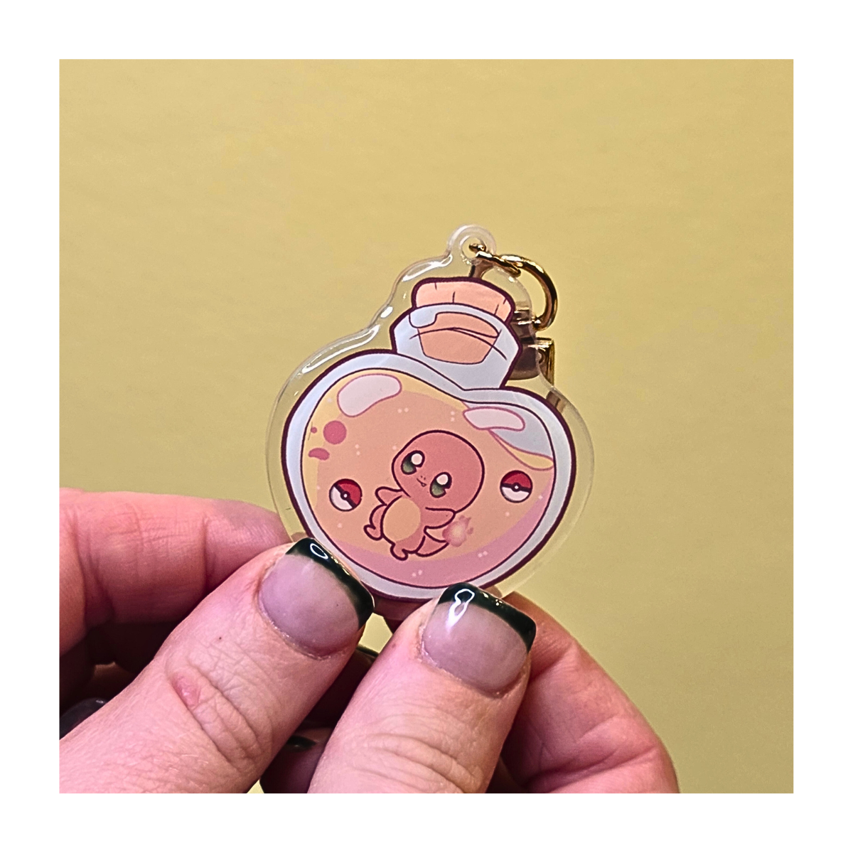 Charmander Potion Bottle Acrylic Keychain