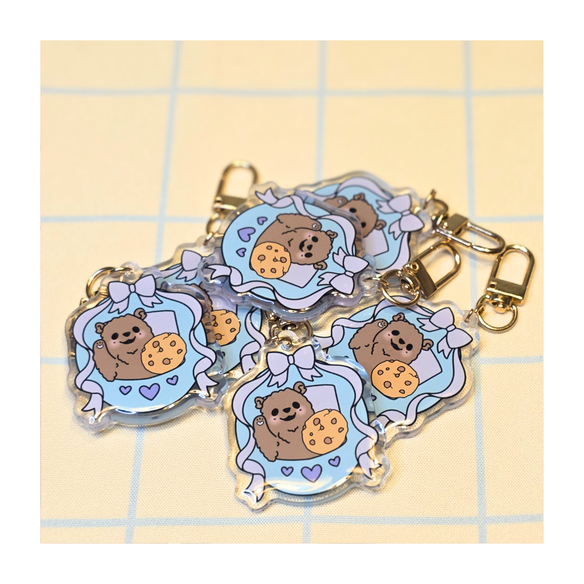 Bear Tamagotchi Acrylic Keychains