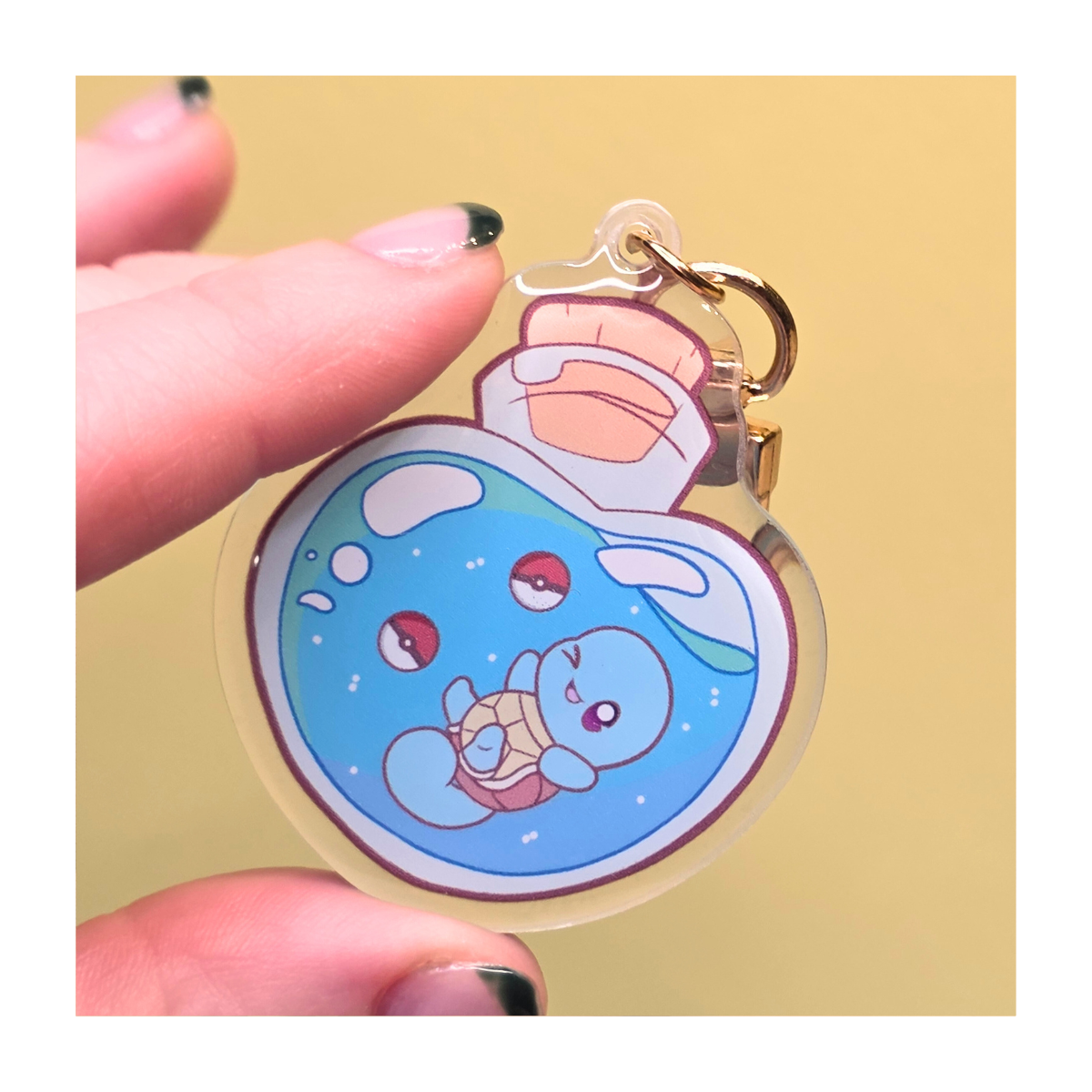 Squirtle Potion Bottle Keychain