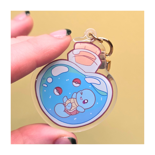 Squirtle Potion Bottle Keychain
