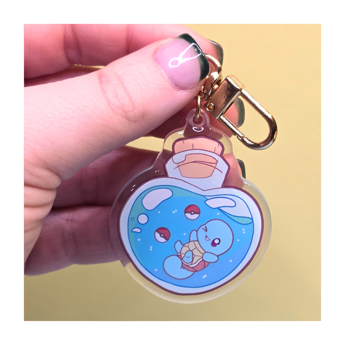 Squirtle Potion Bottle Keychain