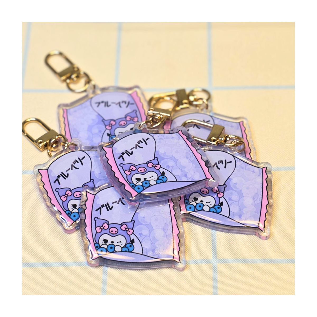 Kuromi Gummies Acrylic Keychains