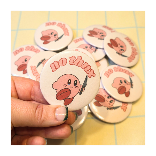 No Thnx Kirby Button
