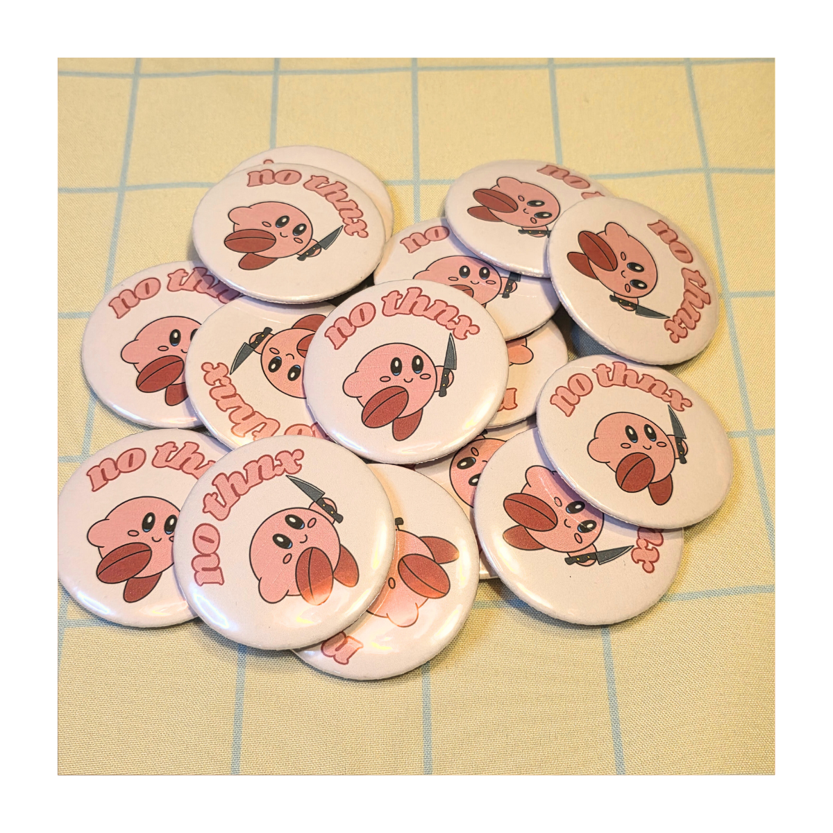 No Thnx Kirby Button