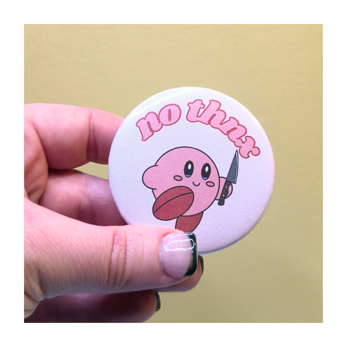 No Thnx Kirby Button
