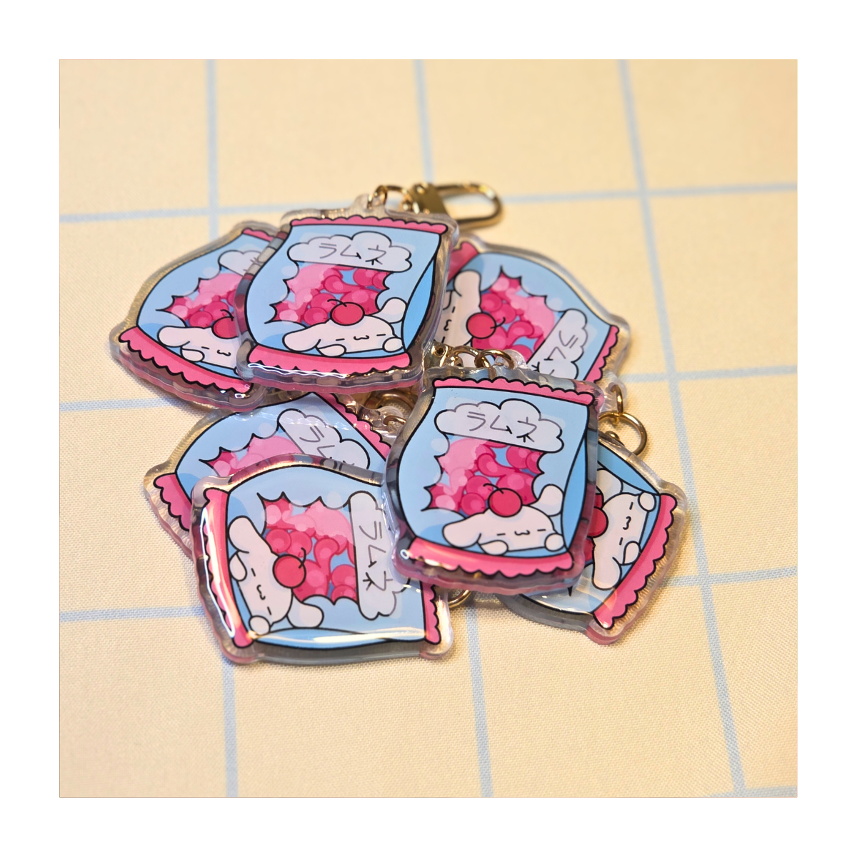 Cinnamonroll Gummies Acrylic Keychains
