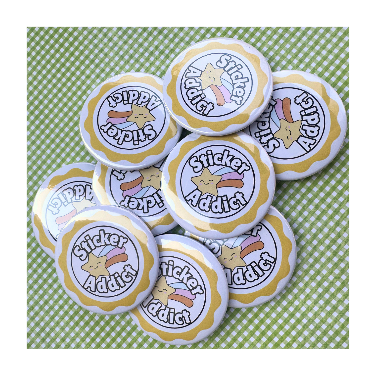 Sticker Addict Button