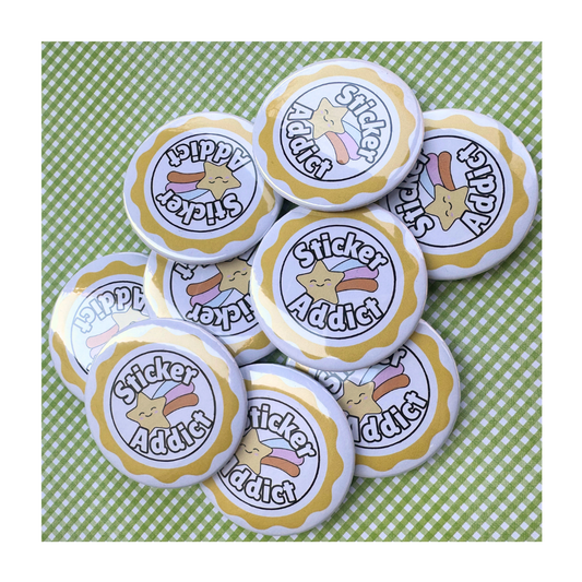 Sticker Addict Button