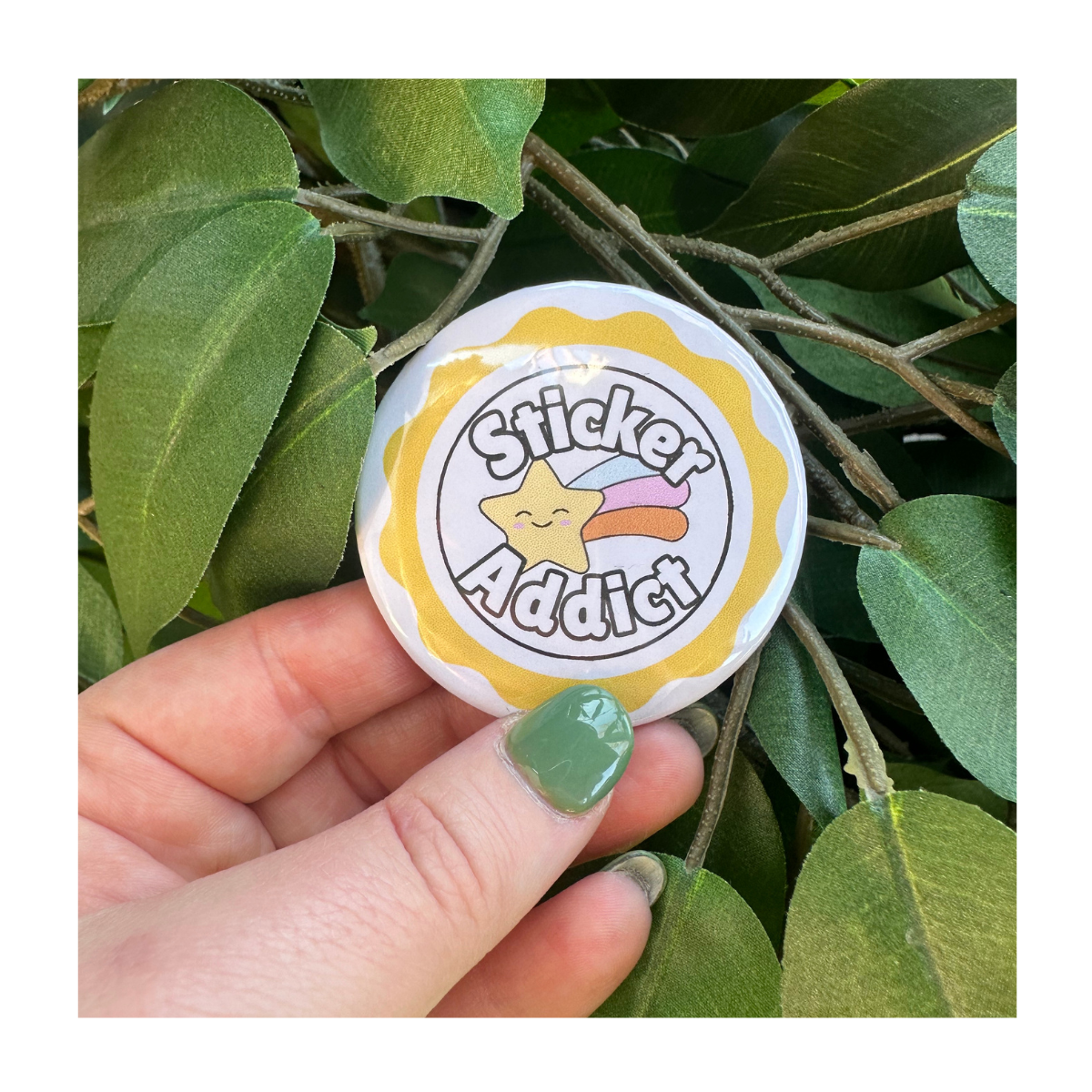 Sticker Addict Button