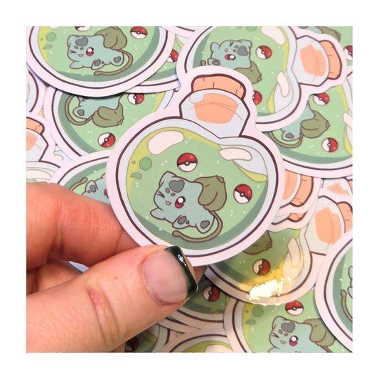 Bulbasaur Potion Bottle Sticker