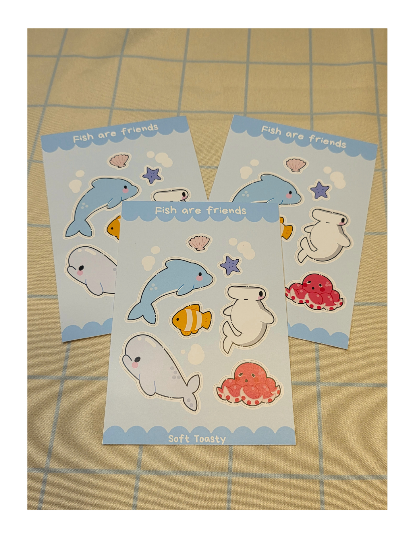 Fish Are Friends Sticker Sheets