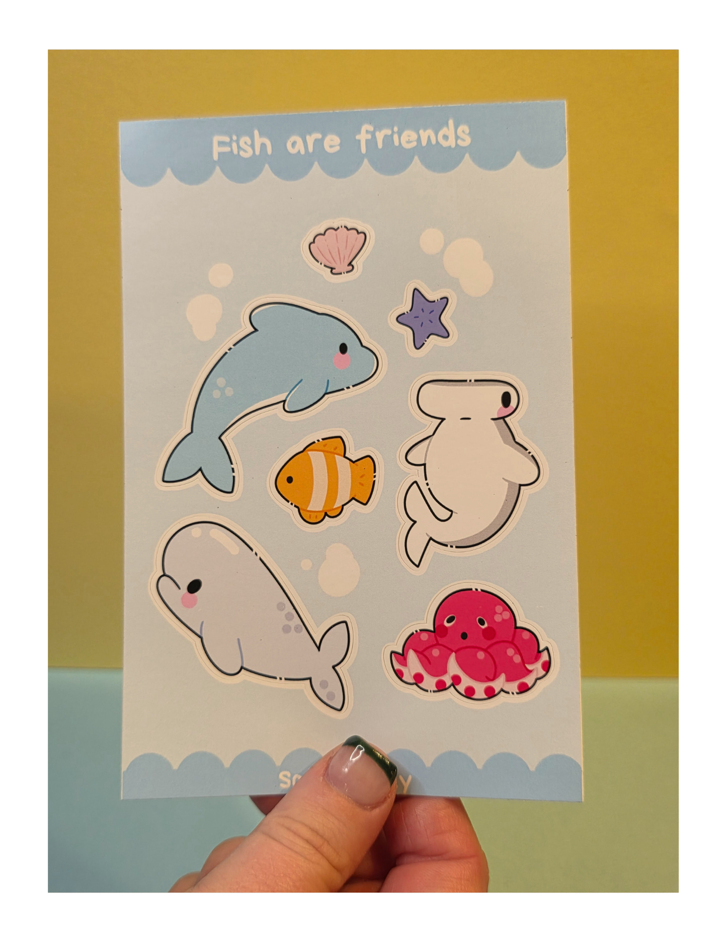 Fish Are Friends Sticker Sheets